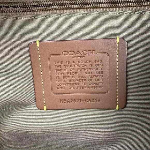 Coach West Backpack With Varsity Motif CAK14 In Leather Gunmetal/Chalk NWT